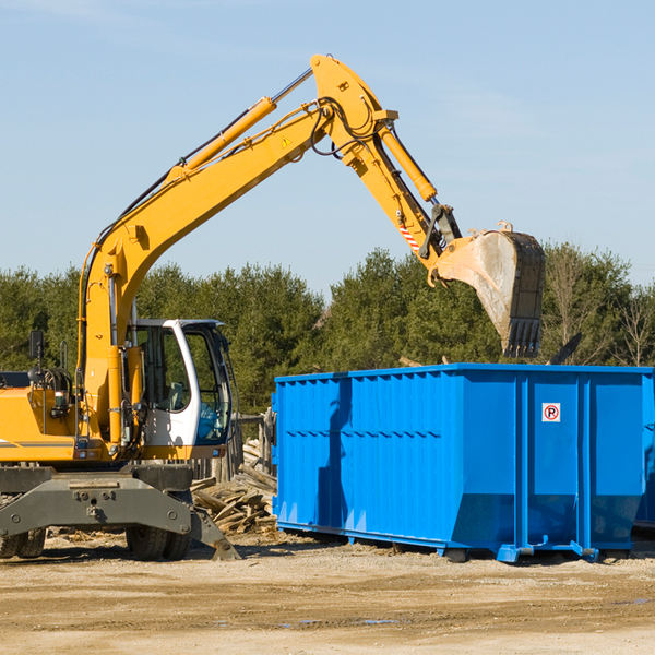 can i choose the location where the residential dumpster will be placed in Moreland